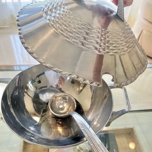 Mikasa soup tureen and saddle